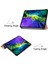 iPad Pro 11 Inç (2022 2021 2020 2018) Otomatik Uyku uyandırma Özellikli Pu Deri Sağlam Üç Katlı Stand Sert Arka Tablet Kılıfı (Yurt Dışından) 3