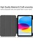 iPad 10.9 (2022) Pu Deri Üç Katlı Stand Otomatik Uyandırma uyku Koruyucu ile Kalem Yuvası Tablet Kılıfı (Yurt Dışından) 2