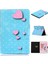 Desen Baskı Pu Deri Tpu Standı iPad 10.2 (2019 2020 2021) Kart Yuvası ile Love Heart Tablet Kılıfı (Yurt Dışından) 1