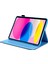 iPad 10.9 (2022) IPAD 10. Nesil Çizilmez Pu Deri Çapraz Doku Desen Baskı Kartı Tutucu Standı Manyetik Toka Tablet Kılıfı (Yurt Dışından) 2