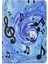 iPad 9 7 Inç (2018 2017) Desenli Pu Deri Stand Müzik Notaları Tablet Kılıfı (Yurt Dışından) 2