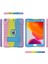 iPad 10.2 (2019 2020 2021) kuşağı Tamlı Düşmeye Pc stand Rainbow 002 ile Silikon Hibrit Tablet Kılıfı (Yurt Dışından) 4