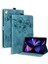 iPad 10.2 (2019 2020 2021) Deri Çiçek Kedi Baskılı Tablet Kılıfı (Yurt Dışından) 1