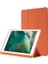 iPad 10.2 (2019 2020 2021) Cilt Dokunuşu Hissi Pu Deri Tpu Üçe Katlanmış Stand Düşmeyi Önleyici Kalem Yuvalı Turuncu Tablet Kılıfı (Yurt Dışından) 1