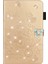 Baskı Çiçek Yapay Elmas Cüzdan Deri Stand iPad 10.2 (2019 2020 2021) GOLD Tablet Kılıfı (Yurt Dışından) 1