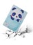 Desen Baskı Kartı Yuvası iPad 10.2 (2019 2020 2021) Deri Panda Tablet Kılıfı (Yurt Dışından) 5