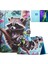 iPad Air 11 (2024) AIR (2020 2022) Desen Baskı Deri Rakun Tablet Kılıfı (Yurt Dışından) 1