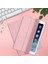 Darbeye Dayanıklı Tablet Kılıfı iPad 10.2 (2019/2020/2021) Için Üç Katlı Stand Akıllı Uyandırma/uyku Deri Kılıf (Apple Pencil Depolama Oluklu) - Pembe Altın (Yurt Dışından) 2