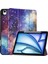 iPad Air 13 (2024) Desen Baskı Üç Katlı Stand Deri ile Kalem Yuvası Galaxy Tablet Kılıfı (Yurt Dışından) 1