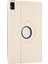 Xiaomi Redmi Pad Litchi Doku 360 Derece Dönen Stand Otomatik Uyku Uyandırma Fonksiyonu Pu Deri Pc Beyaz Tablet Kılıfı (Yurt Dışından) 4