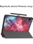 Desen Baskı Pu Deri Için Xiaomi Pad 5 Pad 5 Pro Üç Katlı Stand Akıllı Otomatik Uyku Uyandırma Bulutsusu Tablet Kılıfı (Yurt Dışından) 5