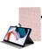 Xiaomi Redmi Için Pad Dokuma Izgara Desenli Pu Deri Çevirme Standı Dokuma Tablet Kılıfı (Yurt Dışından) 1