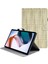 Xiaomi Redmi Için Pad Dokuma Izgara Desenli Pu Deri Çevirme Standı Dokuma Tablet Kılıfı (Yurt Dışından) 1