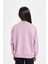 Kız Çocuk Relax Fit Bisiklet Yaka Üniversite Baskılı Sweatshirt D6494A8NS 4