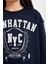 Kız Çocuk Relax Fit Bisiklet Yaka Baskılı Sweatshirt D6493A8NS 5