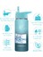，，çocuk Yalıtımlı Vakumlu Su Şişesi Hasır Kapaklı Paslanmaz Çelik Su Şişesi Erkekler ve Kızlar Için Sızdırmaz Hafif Çevre Dostu (550ML) (Yurt Dışından) 4
