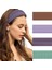 Set Women Striped Wide Headband Women Hair Non-Slip Wrap Elastic Fashion Headband Exercise Yoga Running Headband Women Hair Accessories (Yurt Dışından) 2