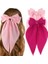 Silky Satin Bow Hair Accessories 2 Pieces Women's Large Bow Hairband Extra Large Long Tail White Hair Bow Black Hair Bow Large Hair Clip (Yurt Dışından) 1