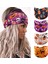 Women's Wide Knotted Headband Turban Elastic Pumpkin Hairband Exercise Turban Yoga Turban Ghost Cosplay Halloween Hair Accessories 4 Pieces Set (Yurt Dışından) 1