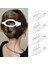 Women's Flat Hairpins Thick And Thin Hair French Concord Crocodile Hairpins Large Hairpins 4 Pieces Matte Duck Down Hairpins (Yurt Dışından) 1