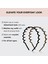 Recycled Plastic Headbands - Classic Unisex | Wavy Teeth 2 Pcs (Black And Tort) (Yurt Dışından) 4