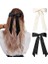 Pieces Silky Satin Bow Hair Clip Beige Black Hairband Ponytail Holder Accessories Metal Clip Bow Women Girls Children (Yurt Dışından) 1