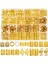 220 Pieces Gold Hair Accessories For Braids Loc Women Hair Accessories Metal Gold Braid Ring Cuff Clips For Long Hair Lock Accessories Braid Decoration (Yurt Dışından) 1