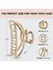 Gold Metal Claw Clips Big Hair Clips Hair Clips For All Hair Types Cute Claw Clips Hair Claws Strong Hair Clips Claw Clips 1 Pc (Yurt Dışından) 3