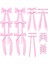 20PCS Women Girls Red Bow Ribbon Bow Hair Clips Ribbon Clips Solid Metal Bow Hair Clips With 8 Styles Cute Accessories (Yurt Dışından) 1