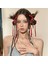 20PCS Women Girls Red Bow Ribbon Bow Hair Clips Ribbon Clips Solid Metal Bow Hair Clips With 8 Styles Cute Accessories (Yurt Dışından) 3
