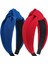 Women And Girls Knotted Headband Non-Slip Hairband Wide Bow Headband Fashion Waffle Headband Hair Accessories Black And White 3 Pcs (Yurt Dışından) 1