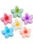 Flower Hair Clips 6pcs Hawaiian Claw Clips Holiday Hibiscus Hair Clips Cute Big Hair Clips For Thick And Thin Hair Plum Blossom Hair Accessories Women Girls (Yurt Dışından) 2