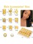 220 Pieces Gold Hair Accessories For Braids Loc Women Hair Accessories Metal Gold Braid Ring Cuff Clips For Long Hair Lock Accessories Braid Decoration (Yurt Dışından) 3