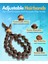 Adjustable Length Hairband | Women's Long Padded Headband For Thick, Braided, Curly, Natural Hair Elastic, Non-Slip Design (Black 1 Pack) (Yurt Dışından) 2