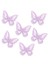 Butterfly Hairpin Five-Pointed Angel 6 Pieces Lace Embroidery Flower Butterfly Hairpin Wedding Hair Accessories Women Halloween Christmas Party Decoration (Yurt Dışından) 1