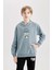 Erkek Çocuk NBA New York Knicks Kapüşonlu Sırt Baskılı Sweatshirt D3142A824AU 3