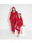Yeni Sezon Sonbahar/Kış Kız Çocuk Ayıcık Desenli Süet Pijama Takımı 2724-2 Kırmızı 1