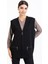 Kadın Orta Yaş ve Üzeri Triko Örgü Fermuarlı Cepli Rahat Kalıp Anne Yelek 314-SIYAH 3