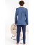 Erkek Penye Pamuk Regular Kalıp Sıfır Yaka Kaliteli Pijama Takımı A803123 3