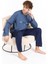 Erkek Penye Pamuk Regular Kalıp Sıfır Yaka Kaliteli Pijama Takımı A803123 4