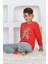 Yeni Sezon Sonbahar/kış Erkek Çocuk Basketball Desenli Polar Pijama Takımı 4530 3