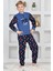 Yeni Sezon Sonbahar/kış Erkek Çocuk Best Desenli Yaka Düğmeli Polar Pijama Takımı 4533 2