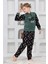 Yeni Sezon Sonbahar/kış Erkek Çocuk Best Desenli Yaka Düğmeli Polar Pijama Takımı 4533 2
