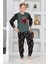 Yeni Sezon Sonbahar/kış Erkek Çocuk Skate 8 Desenli Polar Pijama Takımı 4536 2