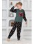 Yeni Sezon Sonbahar/kış Erkek Çocuk Skate 8 Desenli Polar Pijama Takımı 4536 5