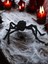 Cadılar Bayramı Peluş Örümcek Halloween Parti Dekoru Siyah 75 cm 1