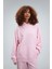 Kadın Timeless Oversize Pembe Hoodie Sweatshirt 1