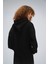 Kadın Timeless Oversize Siyah Hoodie Sweatshirt 3