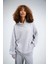 Kadın Timeless Oversize Gri Hoodie Sweatshirt 1