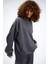 Kadın Timeless Oversize Antrasit Hoodie Sweatshirt 2